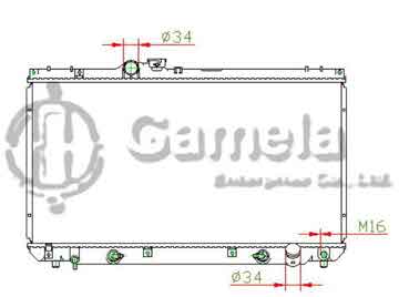 6192025411-T - Radiator for TOYOTA LEXUS IS200/ZJZ,GE A/T