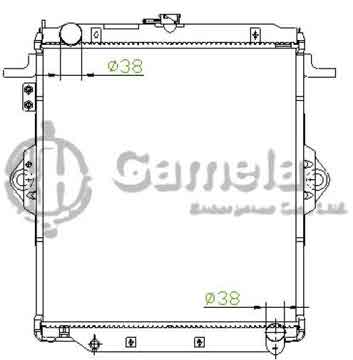 6192025416-T - Radiator for TOYOTA LANDCRUISER M/T OEM: 1640017300