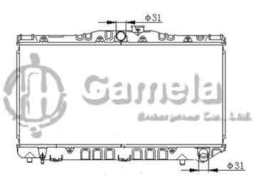 6192025419-T - Radiator for TOYOTA CAMRY L4 2.0 83-86 M/T DPI: 932MT