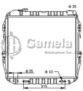 6192025421-T - Radiator for TOYOTA CAMRY V6 L4 2.5/3.5 12-13 A/T DPI: 13270AT