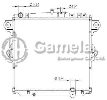 6192025424-T - Radiator for TOYOTA LANDCRUISER VDJ7# 4.5L V8 07- (DIESEL) M/T