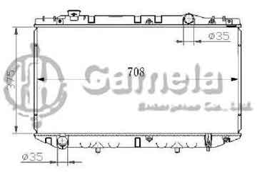 6192025431-T - Radiator for TOYOTA CRESSIDA SX80/YX80 89-92 M/T OEM: 1640035450