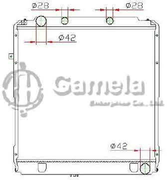 6192025439-T - Radiator for TOYOTA COASTER HZB40/HZ99 M/T