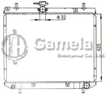 6192025445-T - Radiator for TOYOTA AVENSIS' 05 M/T