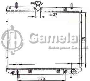 6192025446-T - Radiator for TOYOTA AVENSIS' 05 A/T