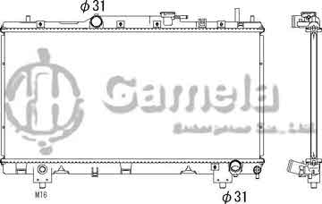 6192025450-T - Radiator for TOYOTA CARINA E Sportswagon 1993-2009 M/T OEM: 164007A190, 164007A191