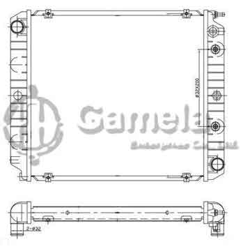 6192222001-T - Radiator for VOLVO 240 / 740 / 760 / 940 SERIES L4 2.3 85-93 A/T NISSENS: 65482 OEM: 1378590, 8601907 DPI: 184