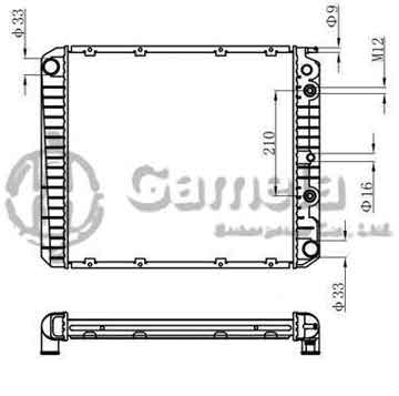 6192222002-T - Radiator for VOLVO 740 / 760 SERIES L4 2.3 85-92 A/T NISSENS: 65544A OEM: 8601007, 8601127, 8603006, 8603894 DPI: 83/267