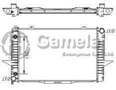 6192222003-T - Radiator for VOLVO 850 SERIES / C70 / S70 / V70 / XC70 L5 2.4/2.5 93-06 A/T NISSENS: 65535A OEM: 86038239, 86013588 DPI: 1851