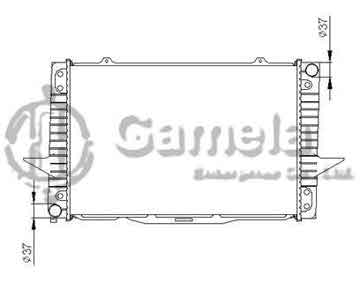 6192222005-T - Radiator for VOLVO 850 ESTATE/S70/ V70 LS 2.0/2.3/2.4/2.5 91-00 M/T NISSENS: 65536A OEM: 36000004, 8601449