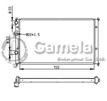 6192223011-T - Radiator for VOLKSWAGEN PASSAT V6 2.8 95-97 M/T NISSENS: 65252A OEM: 3A0121253C DPI: 2097