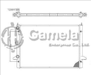 6192223016-T - Radiator for VOLKSWAGEN SHARAN VR6 2.8i 95-00 M/T NISSENS: 63992 OEM: 7M0121253D