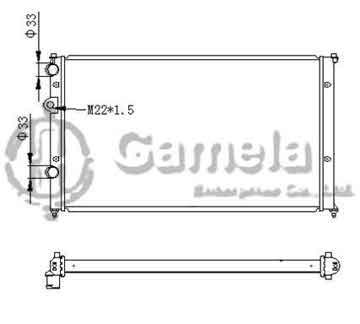 6192223038-T - Radiator for VOLKSWAGEN GOLF III / PASSAT / POLO / SEAT IBIZA / INCA 16V/Tdi/Sdi2.0/2.8/1.9 91-03 M/T NISSENS: 652451 OEM: 1H0121253L, 6K0121253AA