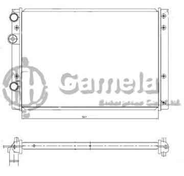 6192223046-T - Radiator for VOLKSWAGEN POLO / LUPO Tdi 1.4 99-03 M/T OEM: 6N0121253AK