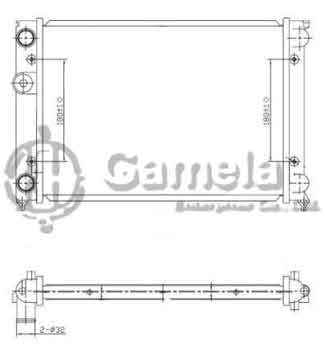 6192223047-T - Radiator for VOLKSWAGEN GOLF III / JETTA / VENTO 16V 1.4/1.6i 91-97 M/T NISSENS: 651851 OEM: 6N0121253B, 6N0121253A