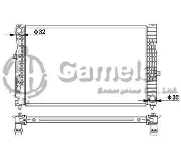 6192223054-T - Radiator for VOLKSWAGEN PASSAT L4/V6 1.8/2.8 96-02 MT M/T NISSENS: 60497A DPI: 2035