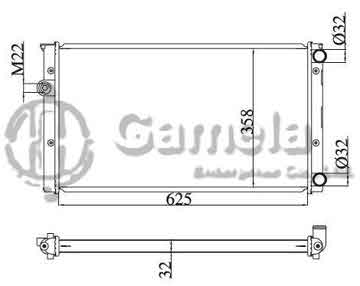 6192223068-T - Radiator for VOLKSWAGEN BEETLE MT