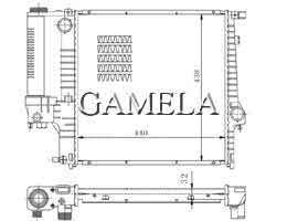 6200003 - Radiator for BMW 3E30/36 316i/318i 87-MT OEM: 1728905 1723990 1728907 1469176 NISSENS: 60623A