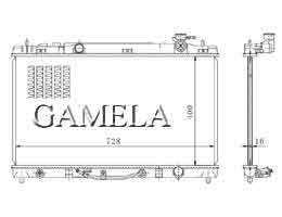 6200013 - Radiator for CAMRY ACV40 06- OEM: 16400-OH291