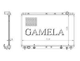 6200018 - Radiator for CAMRY MCV10/MCX 95-96 OEM: 16400-20040 DPI: 1746