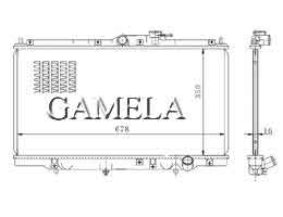 6200027 - Radiator for HONDA ACCORD Cd4 94-97 OEM: 19010-PAA-A01/POF-JO1