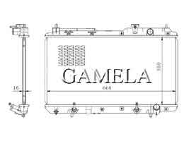 6200039 - Radiator for HONDA CR-V RD1 RD3 97-01 AT OEM: 19010-P3F-901 DPI: 2051