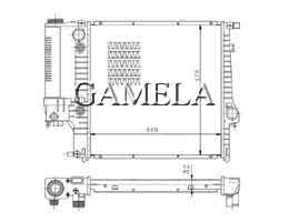 6200044 - Radiator OEM: 1719264 1723528 1723898 1728905 1719136 NISSENS: 60613A