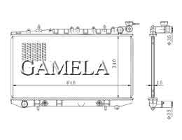 6200047 - Radiator for INFINITI G20 95-98 OEM: 21460-62J01