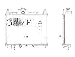 6200053 - Radiator for ECHO YARIS 99- OEM: 16400-23090