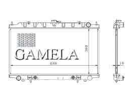 6200074 - Radiator for BLUEBIRD U14 98-00 OEM: 21460-3J100