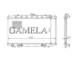 6200076 - Radiator for BLUEBIRD U14 98-00 OEM: 21460-8E800