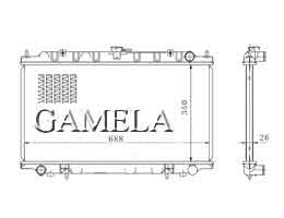 6200077 - Radiator for BLUEBIRD U14 98-00 OEM: 21410-8E100