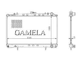 6200084 - Radiator for BLUEBIRD 240SX 89-91 MT OEM: 21410-35F00 DPI: 46