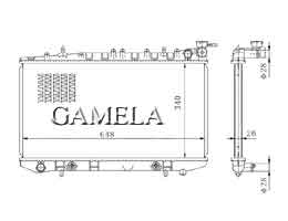 6200086 - Radiator for PRIMERA P10 91-93 AT OEM: 21460-78N00/64J00 DPI: 1158