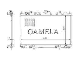 6200088 - Radiator for Cefiro/Infiniti I 30 A33 00-03 AT OEM: 21460-2Y000 DPI: 2329