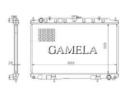 6200091 - Radiator for Cefiro/Infiniti I 30 A33 00-03 MT OEM: 21410-35U00 DPI: 2329