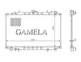 6200093 - Radiator for MAXIMA J30 89-94 MT OEM: 21410-30P10 DPI: 48