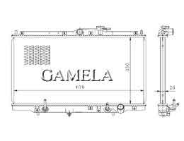 6200096 - Radiator for HONDA ACCORD Cd5 94-97 AT OEM: 19010-POD-J52 DPI: 1581