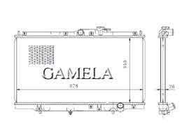 6200097 - Radiator for HONDA ACCORD Cd4 94-97 OEM: 19010-POF-J02