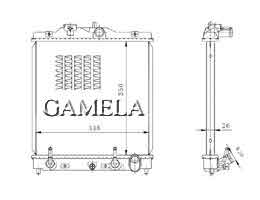 6200099 - Radiator for CIVIC Ek3 92-00 AT OEM: 19010-P28-G51 DPI: 1290