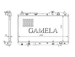 6200106 - Radiator for HONDA CR-V Rd1 RD3 97-01 AT OEM: 19010-P3F-014 DPI: 2051