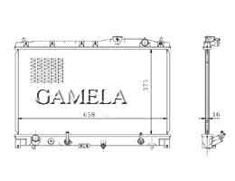 6200109 - Radiator for TL SERIES UA1 97-98 AT OEM: 19010-P1R-902 DPI: 2030