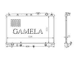 6200110 - Radiator for TL SERIES UA2 97-98 AT OEM: 19010-P1R-901 DPI: 2209