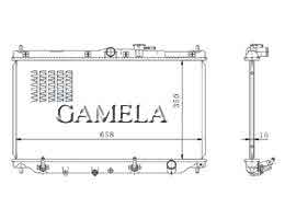 6200121 - Radiator for HONDA ACCORD CB7 90-93 AT OEM: 19010-PT1-901/PT0-905 DPI: 19