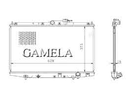 6200126 - Radiator for HONDA ACCORD COUPE 98-00 MT OEM: 19010-PAA-A01/2/Y51 DPI: 2159
