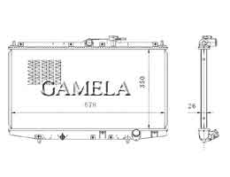 6200128 - Radiator for HONDA Cf4 97-00 OEM: 19010-PCA-014