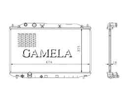 6200134-HONDA - Radiator for HONDA CIVIC 06-08 MT DPI: 2922