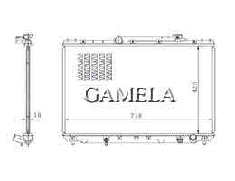 6200140 - Radiator for CAMRY SXV10 92-96 OEM: 16400-74750