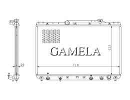 6200141 - Radiator for CAMRY SXV10 92-96 AT OEM: 16400-74880 DPI: 1428