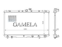 6200155 - Radiator for COROLLA Ce100 93-97 OEM: 16400-64630
